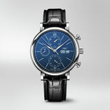 IWC Portofino Chronograph Blue Dial Black Leather Strap Watch for Men - IW391023 Buy Now By IWC