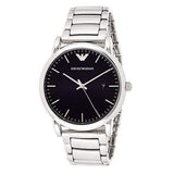 Emporio Armani Luigi Quartz Black Dial Silver Steel Strap Watch For Men - AR2499 Buy Now By Emporio Armani