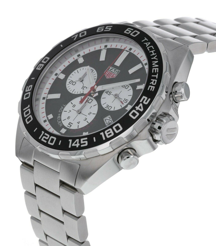 Tag Heuer Formula 1 Chronograph Black Dial Silver Steel Strap Watch for Men - CAZ101E.BA0842 Buy Now By Tag Heuer