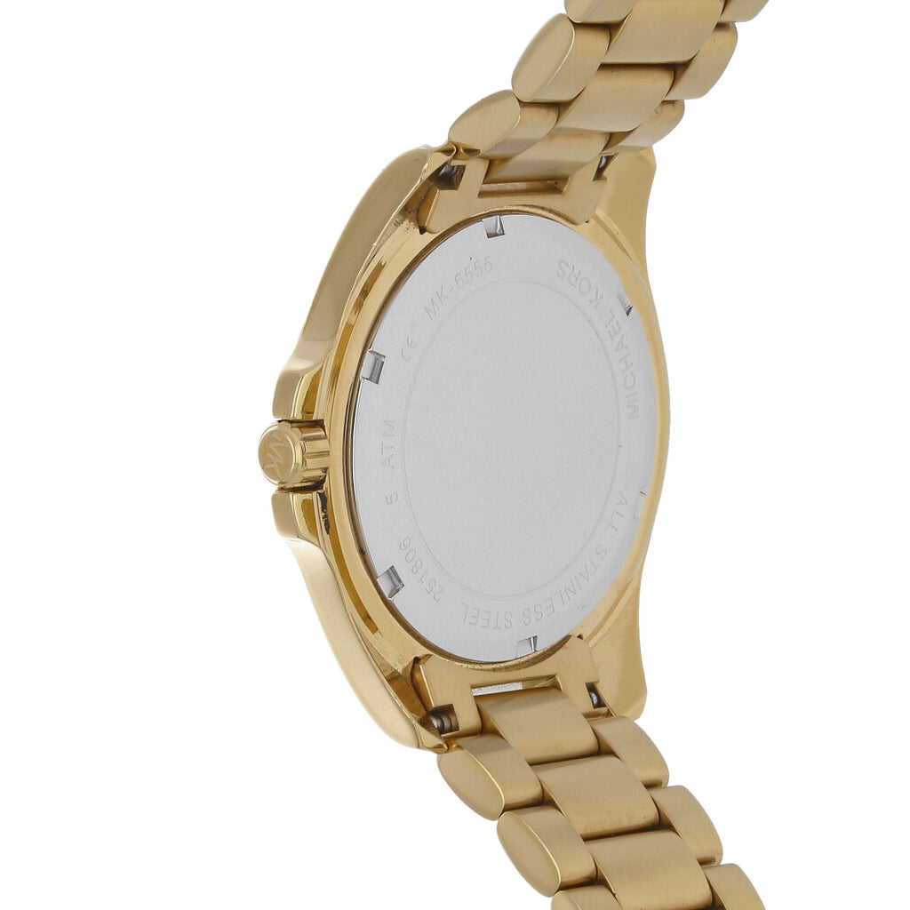 Michael Kors Bradshaw Quartz Gold Dial Gold Steel Strap Watch For Women - MK6555 Buy Now By Michael Kors