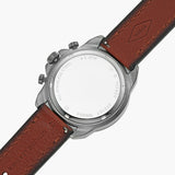 Fossil Bronson Chronograph Grey Dial Brown Leather Strap Watch for Men - FS5855 Buy Now By Fossil