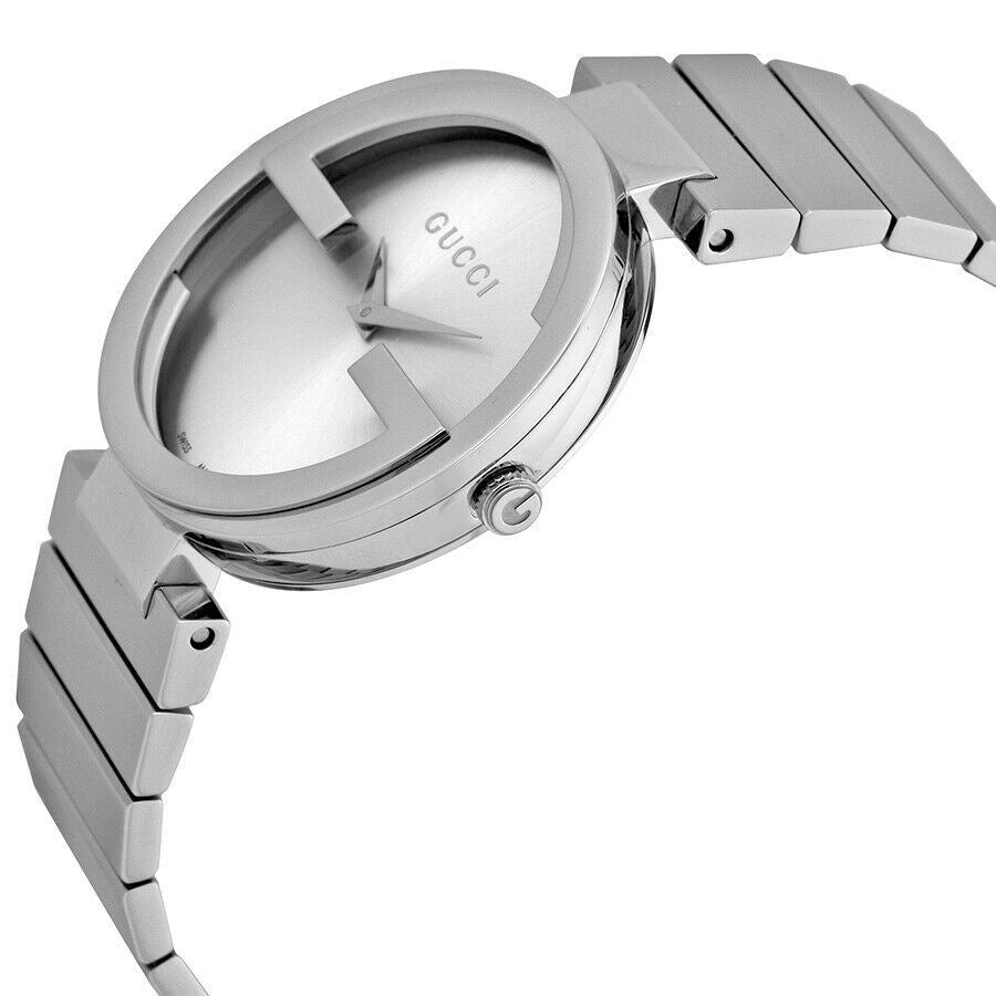 Gucci G Interlocking Silver Dial Silver Steel Strap Watch For Women - YA133503 Buy Now By Gucci
