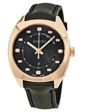 Gucci GG2570 Quartz Black Dial Black Leather Strap Watch For Women - YA142407 Buy Now By Gucci