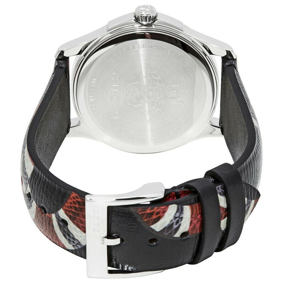 Gucci Le Marche Des Merveilles Black Dial Black Leather Strap Unisex Watch - YA1264007 Buy Now By Gucci