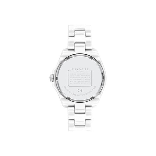 Coach Preston Mother of Pearl Dial White Steel Strap Watch for Women - 14503661 Buy Now By Coach