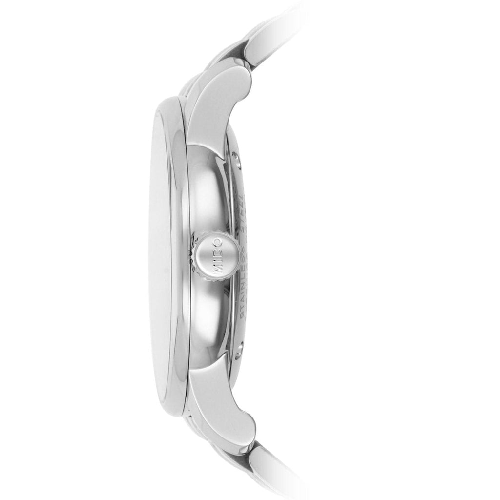 Mido Baroncelli Ii Automatic Black Dial Silver Steel Strap Watch For Men - M8600.4.18.1 Buy Now By Mido