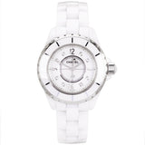 Chanel J12 Diamonds Quartz Ceramic White Dial White Steel Strap Watch for Women - J12 H2422 Buy Now By Chanel