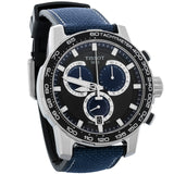 Tissot Supersport Chrono Black Dial Blue Nylon Strap Watch for Men - T125.617.17.051.03 Buy Now By Tissot
