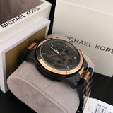 Michael Kors Runway Chronograph Grey Dial Two Tone Steel Strap Unisex Watch - MK8189 Buy Now By Michael Kors