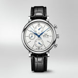 IWC Portofino Chronograph White Dial Black Leather Strap Watch for Men - IW391024 Buy Now By IWC