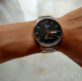 Mido Commander II Automatic Black Dial Silver Steel Strap Watch For Men - M021.431.11.051.00 Buy Now By Mido