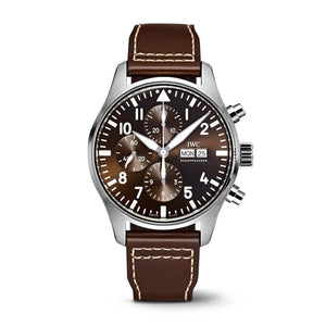 IWC Pilot's Watch Chronograph Edition Brown Dial Brown Leather Strap Watch for Men - IW377713 Buy Now By IWC