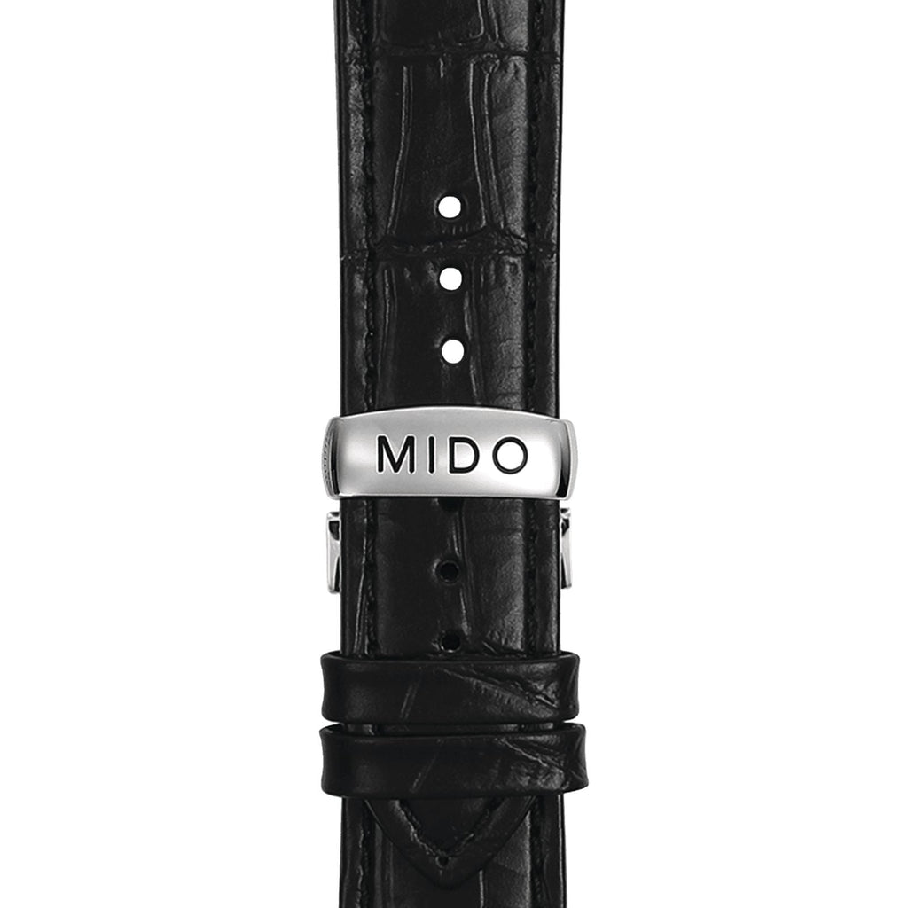 Mido Comander II Automatic Chronometer Silver Dial Black Leather Strap Watch For Men - M021.431.16.031.00 Buy Now By Mido
