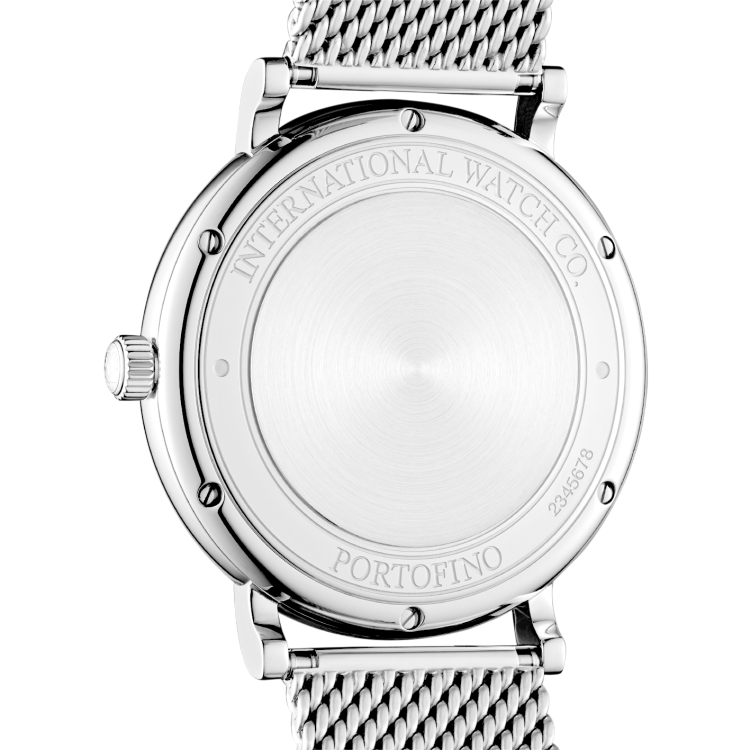 IWC Portofino Automatic White Dial Silver Mesh Bracelet Watch for Men - IW356505 Buy Now By IWC