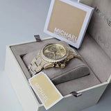 Michael Kors Everest Chronograph Crystals Gold Dial Gold Steel Strap Watch For Women - MK7254 Buy Now By Michael Kors