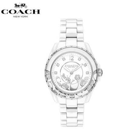 Coach Preston White Dial White Steel Strap Watch for Women - 14503464 Buy Now By Coach