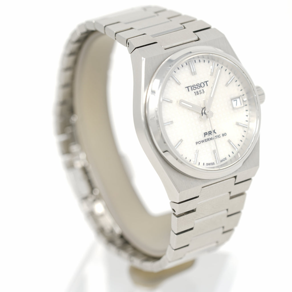 Tissot PRX Powermatic 80 White Dial Silver Steel Strap Watch for Men - T137.207.11.111.00 Buy Now By Tissot