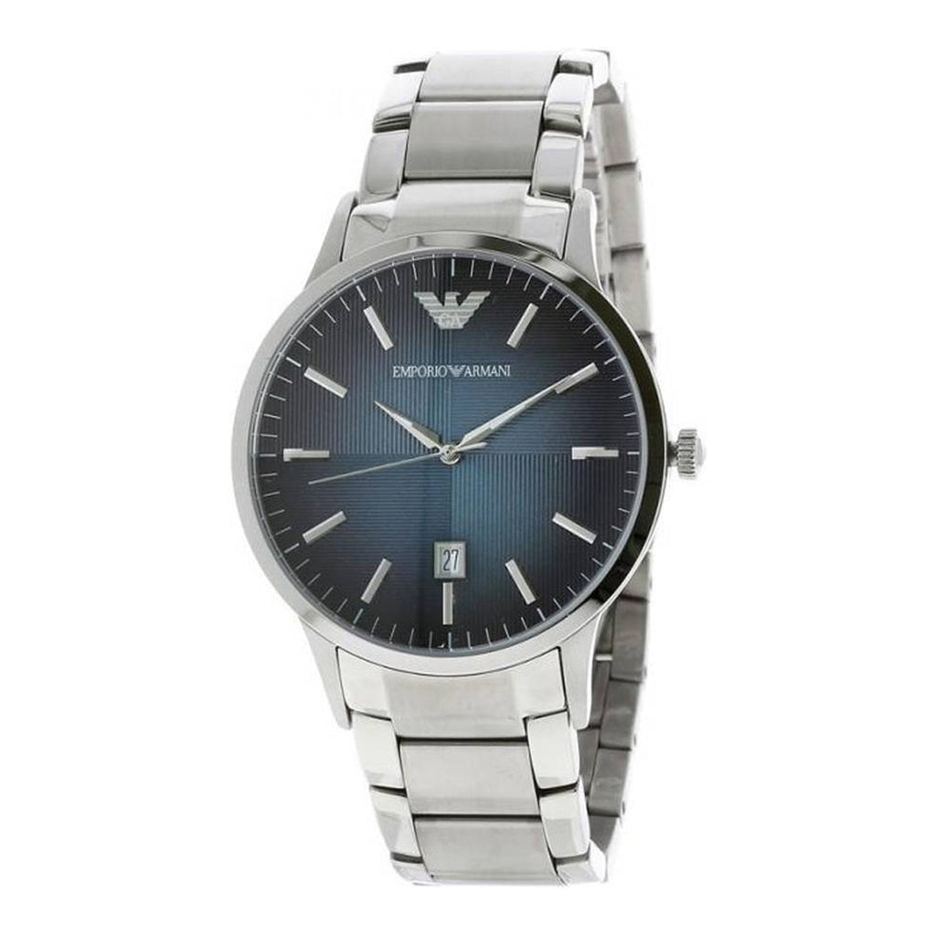 Emporio Armani Renato Blue Dial Silver Steel Strap Watch For Men - AR2472 Buy Now By Emporio Armani