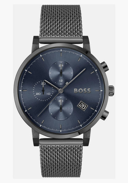 Hugo Boss Skymaster Chronograph Grey Dial Grey Mesh Bracelet Watch for Men - 1513934 Buy Now By Hugo Boss