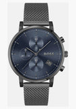 Hugo Boss Skymaster Chronograph Grey Dial Grey Mesh Bracelet Watch for Men - 1513934 Buy Now By Hugo Boss