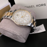 Michael Kors Brinkley Chronograph Silver Dial Two Tone Steel Strap Watch for Women - MK6188 Buy Now By Michael Kors