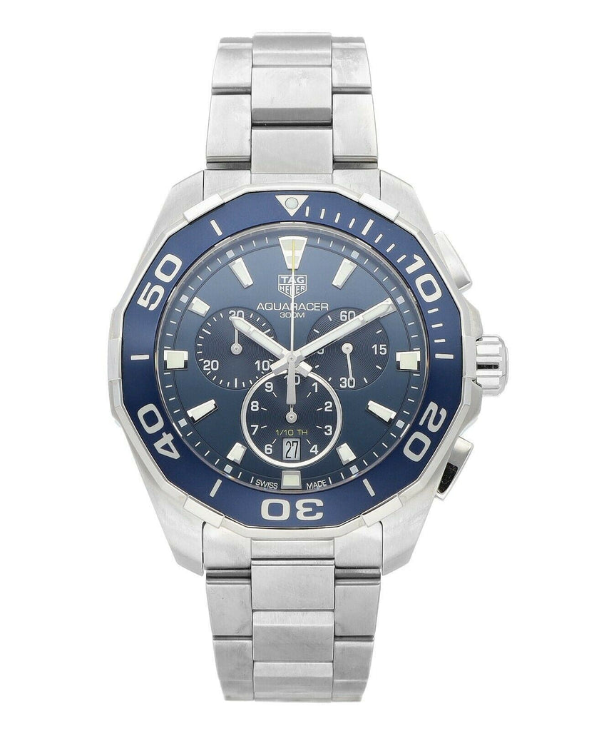 Tag Heuer Aquaracer Blue Dial SIlver Steel Strap Watch for Men - CAY111B.BA0927 Buy Now By Tag Heuer