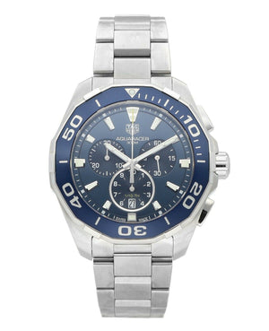 Tag Heuer Aquaracer Blue Dial SIlver Steel Strap Watch for Men - CAY111B.BA0927 Buy Now By Tag Heuer