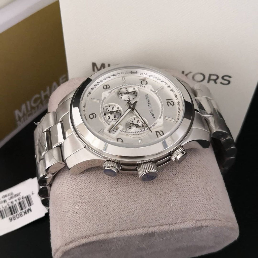Michael Kors Runway Silver Dial Silver Steel Strap Watch for Men- MK8086 Buy Now By Michael Kors