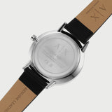 Armani Exchange Cayde Chronograph Black Dial Black Leather Strap Watch for Men - AX2745 Buy Now By Armani Exchange