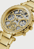 Guess Solstice Diamonds Gold Dial Gold Steel Strap Watch for Women - GW0403L2 Buy Now By Guess