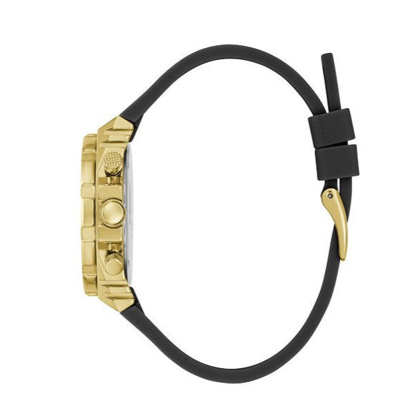 Guess Fusion Chronograph Black Dial Black Leather Strap Watch For Women - GW0553L4 Buy Now By Guess