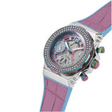 Guess Fusion Chronograph Pink Dial Pink Leather Strap Watch for Women - GW0553L5 Buy Now By Guess