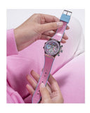 Guess Fusion Chronograph Pink Dial Pink Leather Strap Watch for Women - GW0553L5 Buy Now By Guess