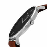 Daniel Wellington Classic Durham Black Dial Brown Leather Strap Watch For Women - DW00100142 Buy Now By Daniel Wellington
