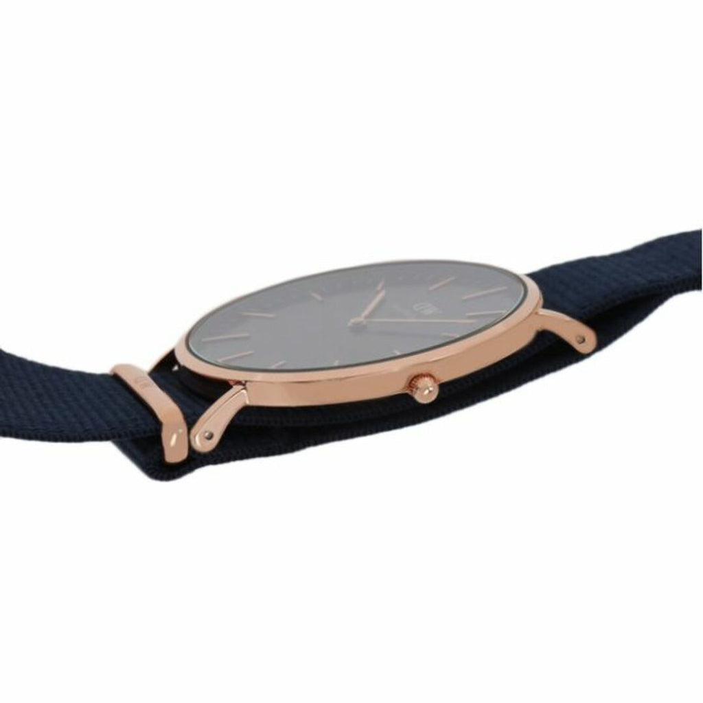 Daniel Wellington Classic Bayswater Black Dial Black NATO Strap Watch For Men - DW00100277 Buy Now By Daniel Wellington