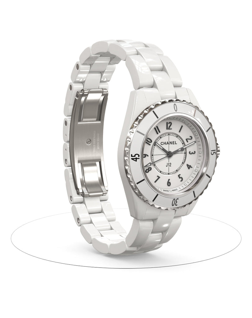 Chanel J12 Quartz White Dial White Steel Strap Watch for Women - J12 H5698 Buy Now By Chanel
