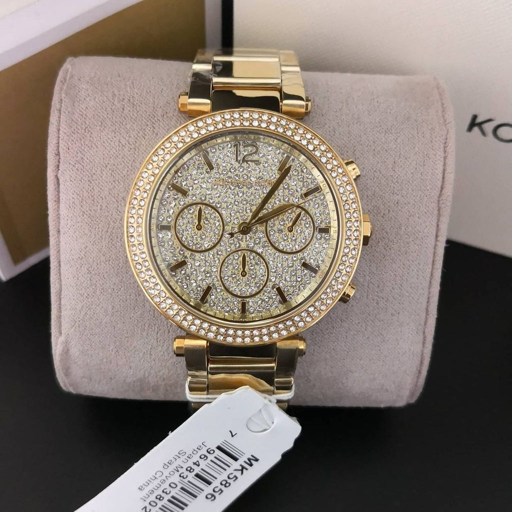 Michael Kors Parker Gold Dial Gold Steel Strap Watch for Women - MK5856 Buy Now By Michael Kors