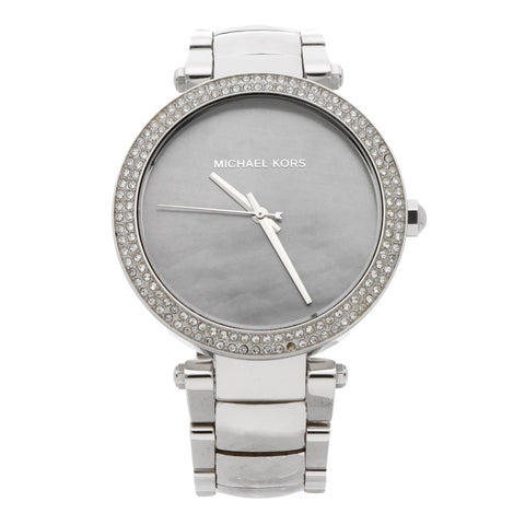 Michael Kors Parker Mother of Pearl Silver Steel Strap Watch for Women - MK6424 Buy Now By Michael Kors