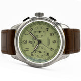 Breitling Premier B09 Chronograph 40 Green Dial Brown Leather Strap Watch for Men - AB0930D31L1P1 Buy Now By Breitling