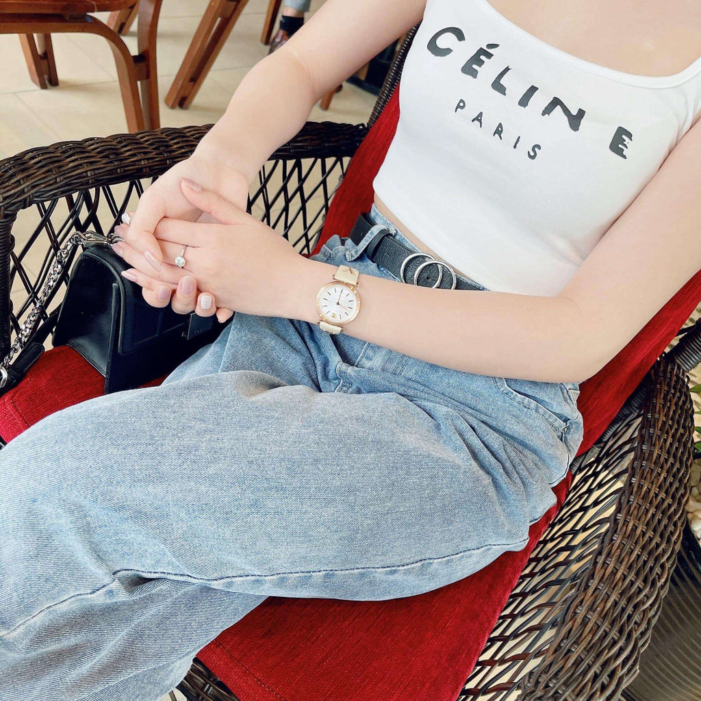 Versace V-Twist White Dial White Leather Strap Watch for Women - VELS00419 Buy Now By Versace