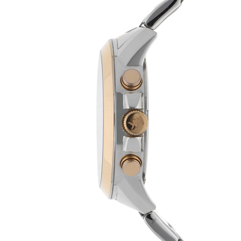 Michael Kors Bradshaw Chronograph Blue Dial Two Tone Steel Strap Watch For Women - MK6389 Buy Now By Michael Kors