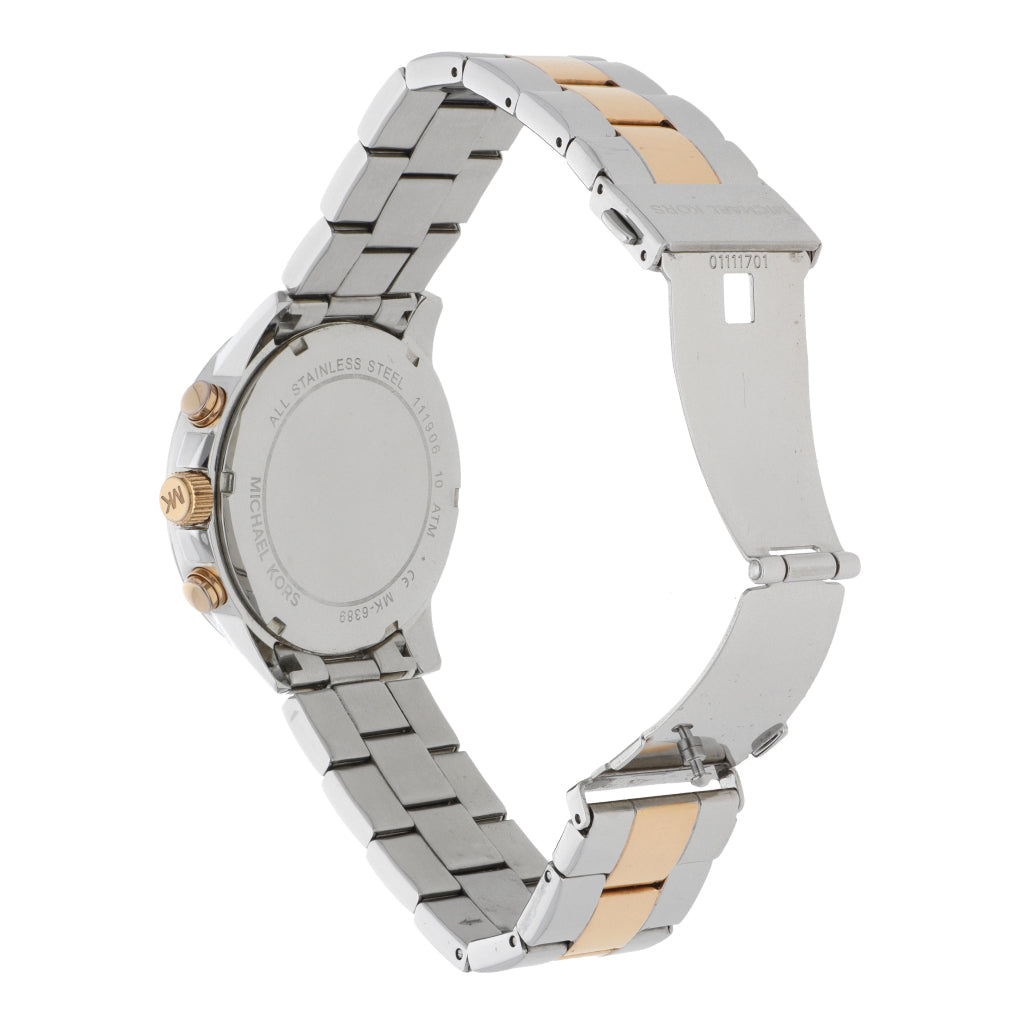 Michael Kors Bradshaw Chronograph Blue Dial Two Tone Steel Strap Watch For Women - MK6389 Buy Now By Michael Kors