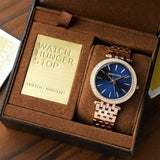 Michael Kors Darci Blue Dial Gold Steel Strap Watch for Women - MK3406 Buy Now By Michael Kors