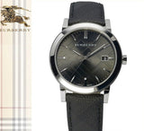 Burberry Heritage Grey Dial Black Leather Strap Watch for Men - BU9024 Buy Now By Burberry