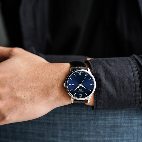 Tissot T Classic Tradition Blue Dial Black Leather Strap Watch For Men - T063.610.16.047.00 Buy Now By Tissot