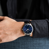 Tissot T Classic Tradition Blue Dial Black Leather Strap Watch For Men - T063.610.16.047.00 Buy Now By Tissot