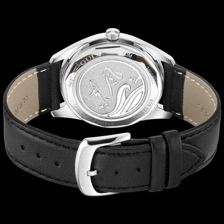 Movado Museum Silver Dial Black Leather Strap Watch For Women - 2100003 Buy Now By Movado