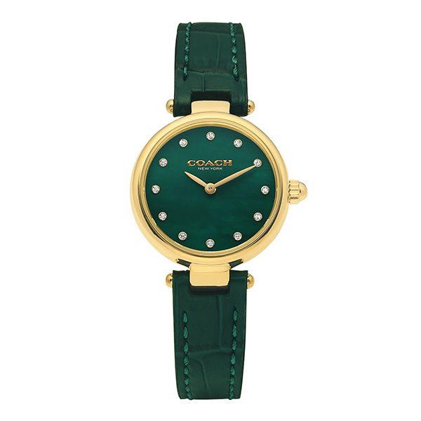 Coach Park Analog Green Dial Green Leather Strap Watch for Women - 14503534 Buy Now By Coach
