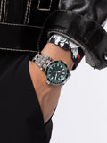 Versace Greca Sport Quartz Green Dial Silver Steel Strap Watch For Men - VEZ300421 Buy Now By Versace