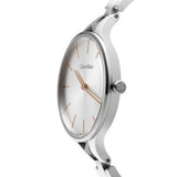 Calvin Klein Graphic Silver Dial Silver Steel Strap Watch for Women - K7E23B46 Buy Now By Calvin Klein